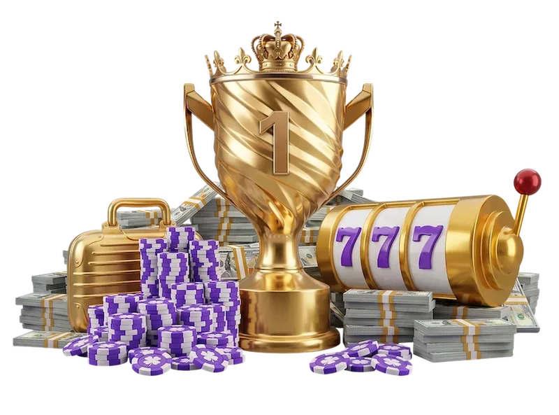 Kingia toernooi trofee met fiches