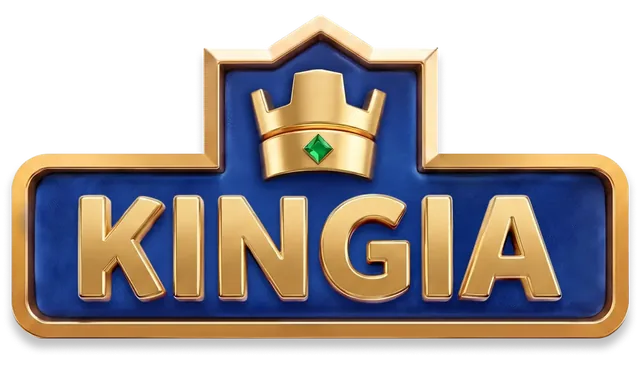 Kingia logo met schild en kroon